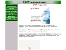 Tablet Screenshot of crctlessons.com